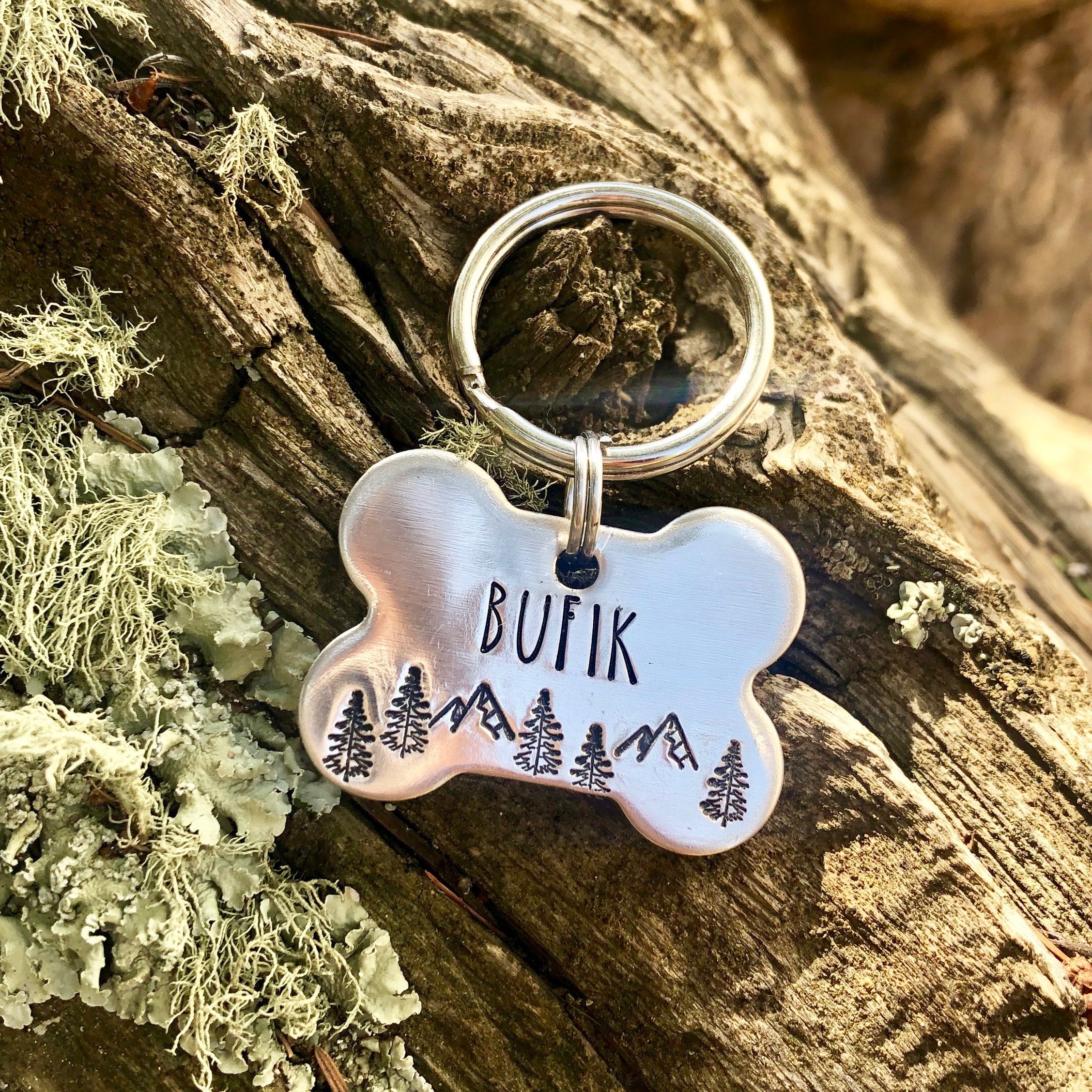 Custom BUFFALO BILLS Hand-Stamped Pet ID Tag – Little Pine Lifestyle and  Apparel